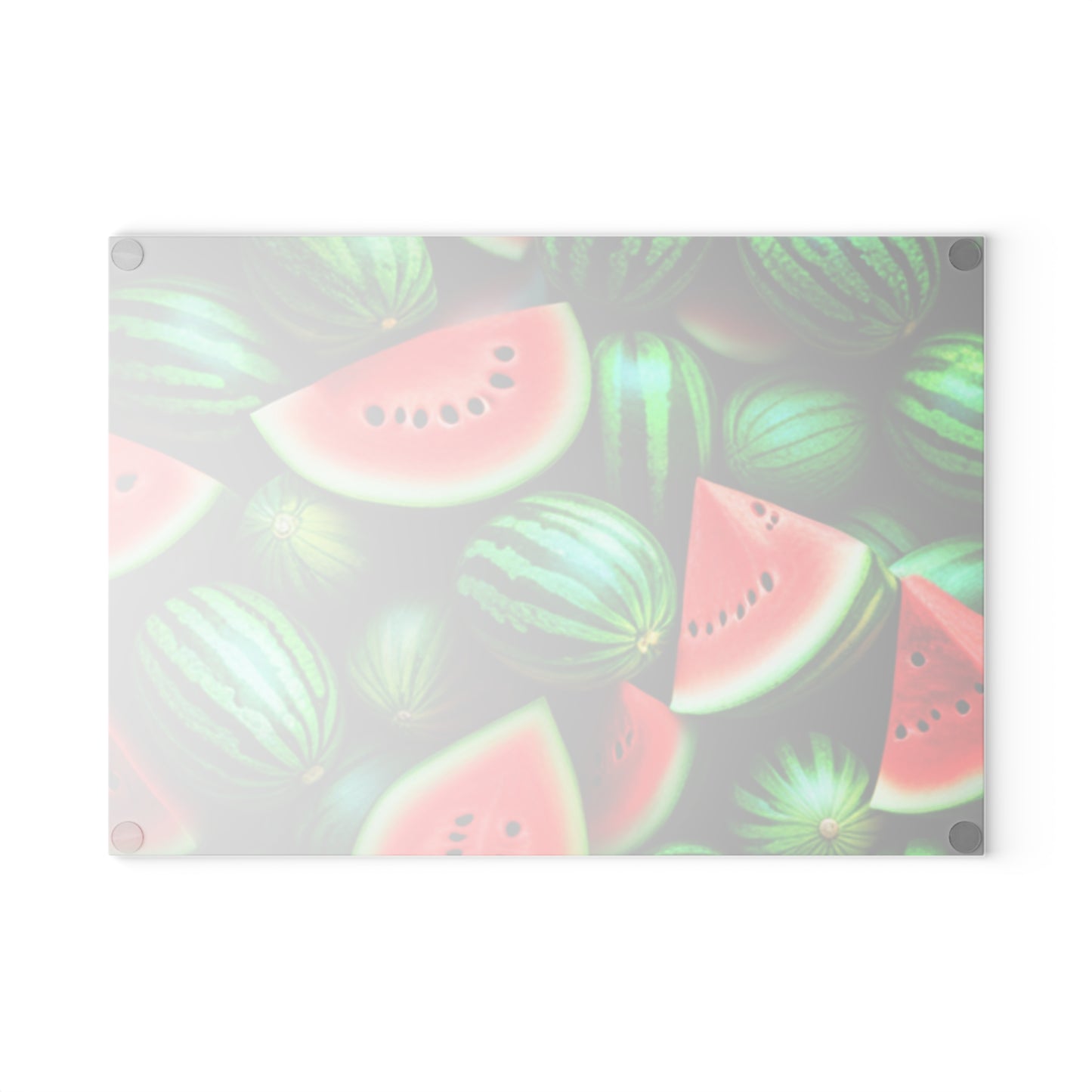 Watermelon Pattern Glass Cutting Board — Vibrant Fruit Kitchen Cutting Board