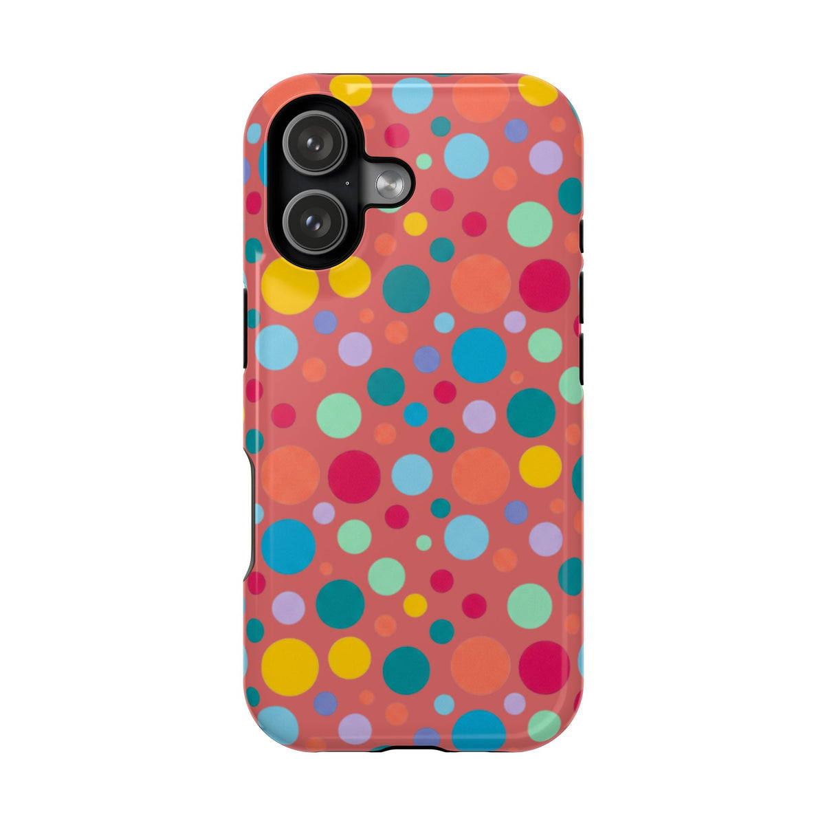 Colorful Polka Dot Magnetic Phone Case — Impact-Resistant, Vibrant Retro Dots