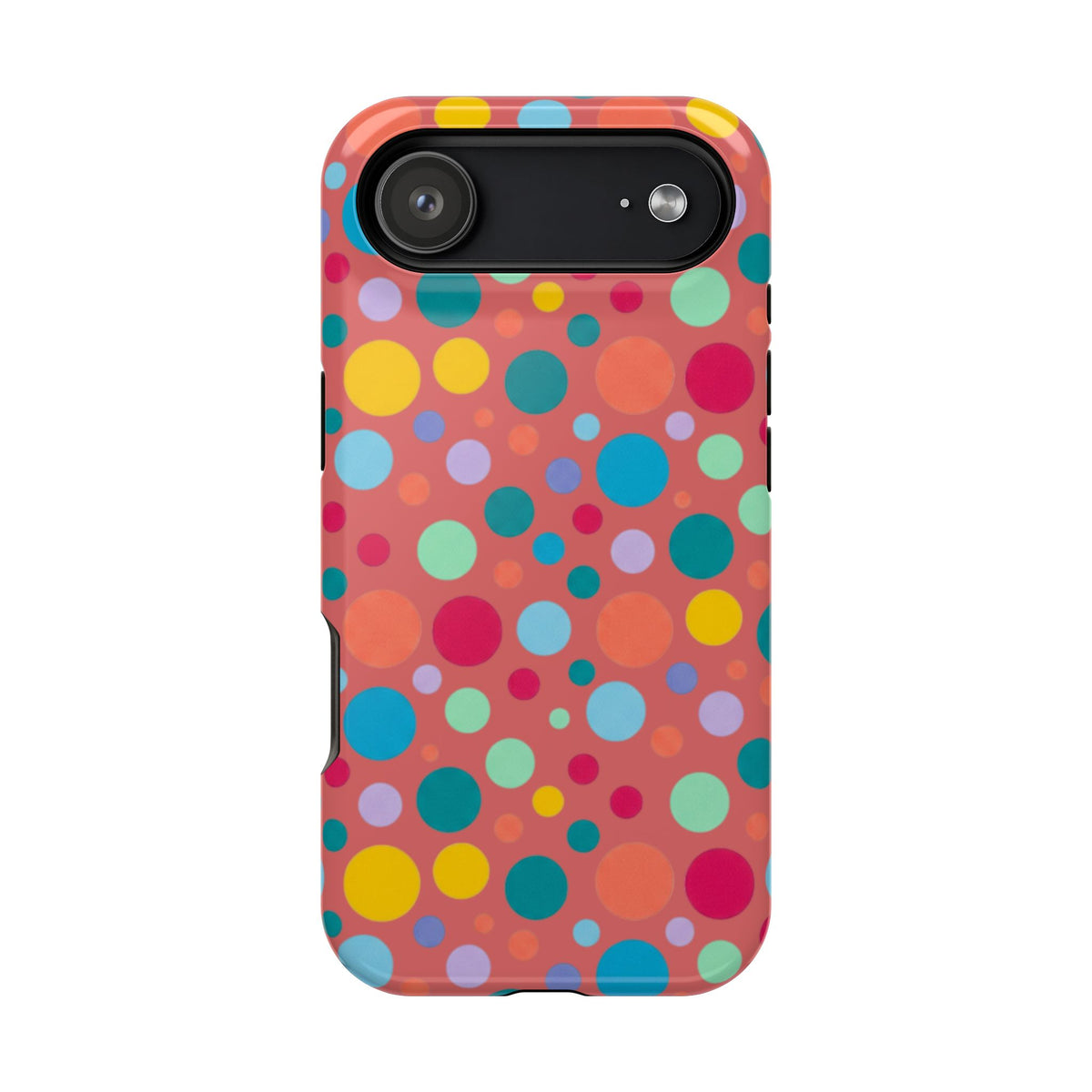 Colorful Polka Dot Magnetic Phone Case — Impact-Resistant, Vibrant Retro Dots