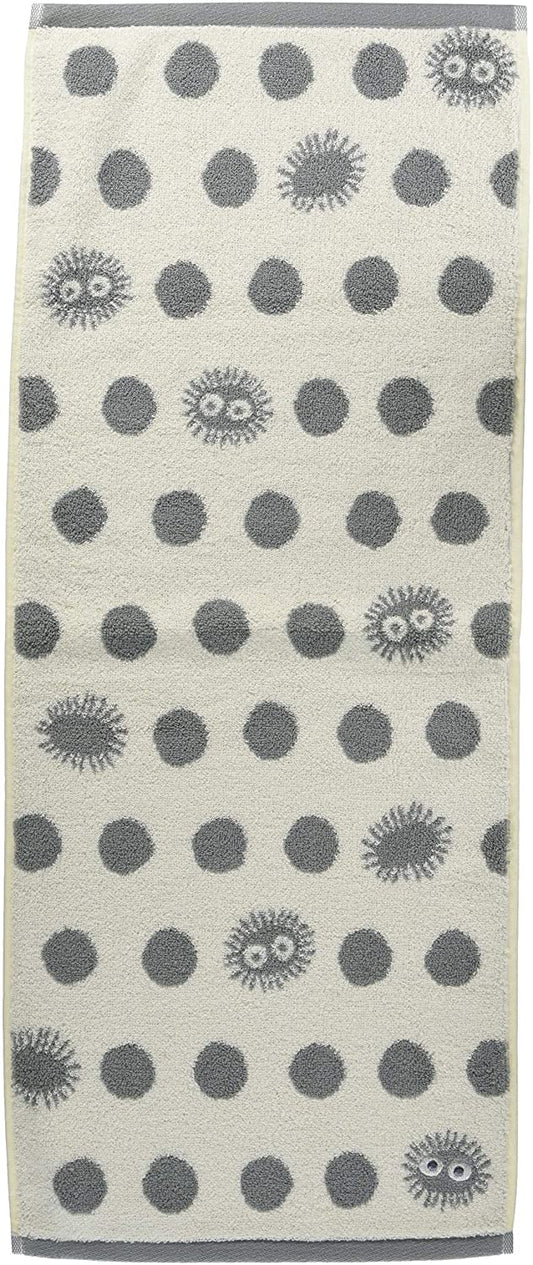 My Neighbor Totoro Soot Sprite Face Towel - Grey & White Japanese Anime Washcloth