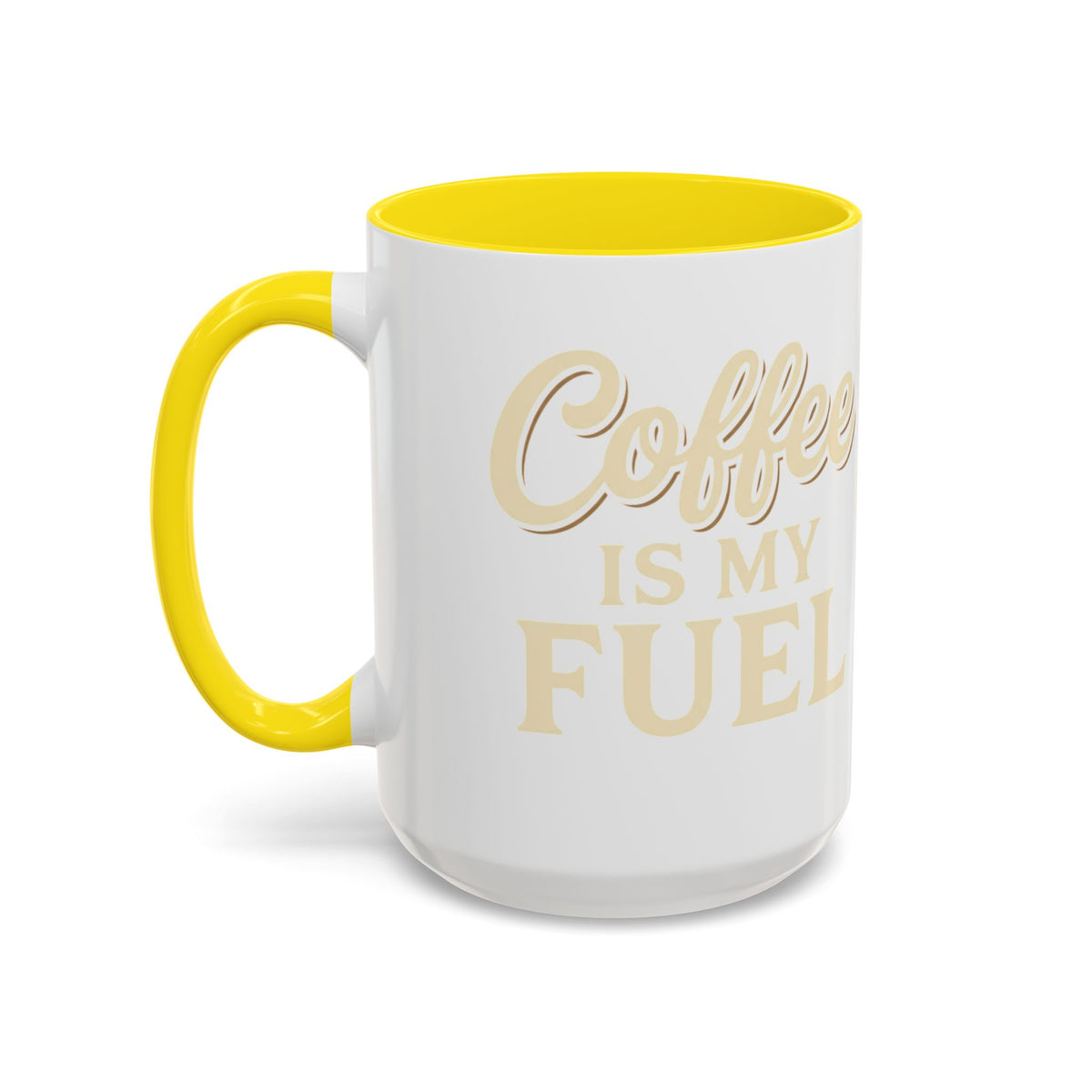 Coffee Is My Fuel Accent Coffee Mug — 11/15oz Ceramic Gift for Coffee Lovers