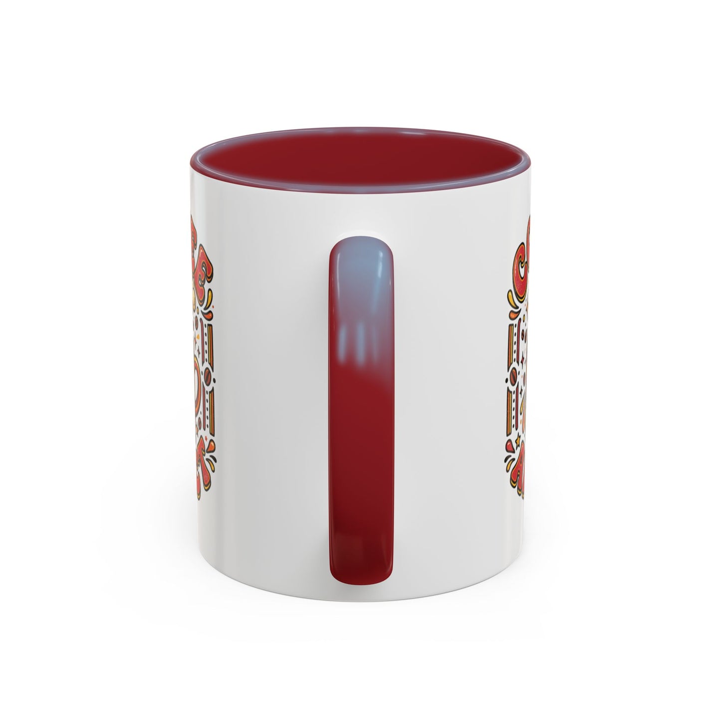 Coffee Addict Accent Mug — "Coffee Power" Retro Coffee Lover Gift (11oz/15oz)