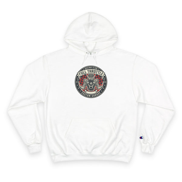 Full Throttle Champion Hoodie — Vintage Racing Graphic