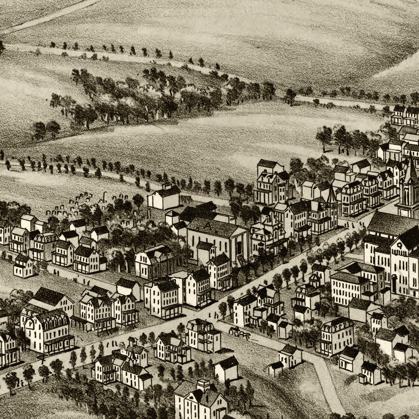 Vintage Map of Collegeville, Pennsylvania 1894