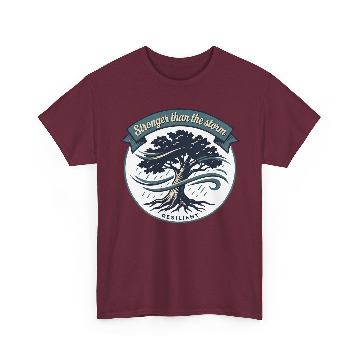 Resilient Tree T‑Shirt — "Stronger Than the Storm" Inspirational Tee