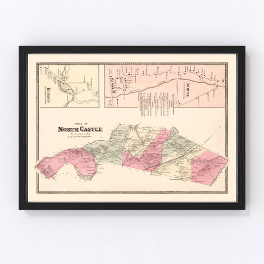 Vintage Map of North Castle, New York 1867