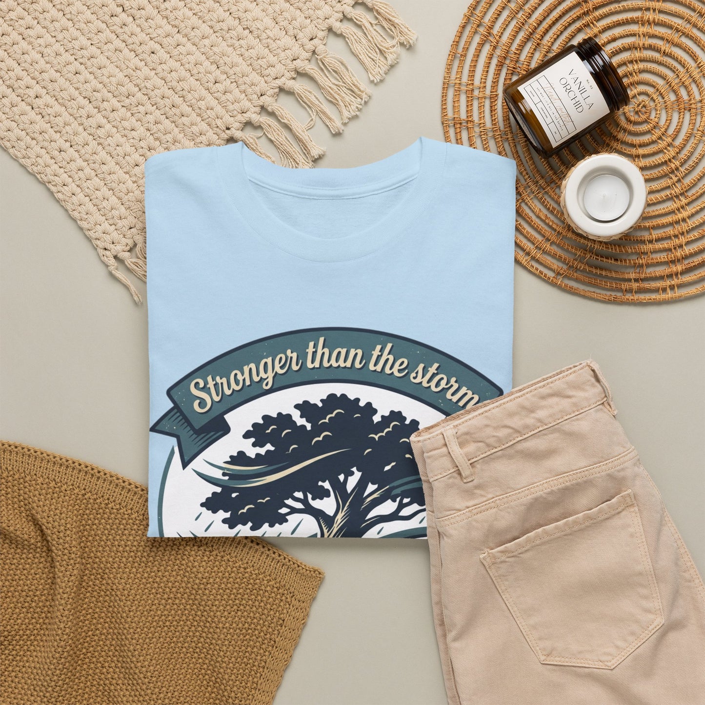 Resilient Tree T‑Shirt — "Stronger Than the Storm" Inspirational Tee