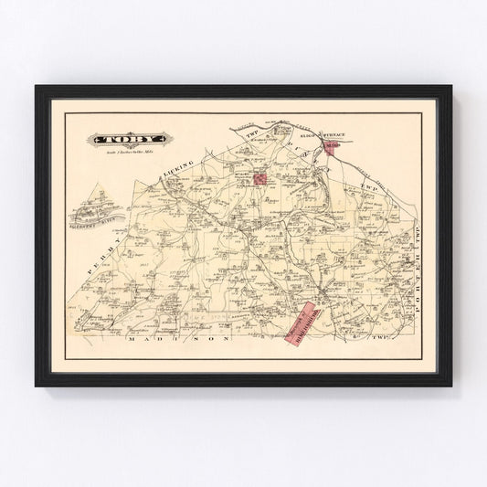 Vintage Map of Tory, Pennsylvania 1877