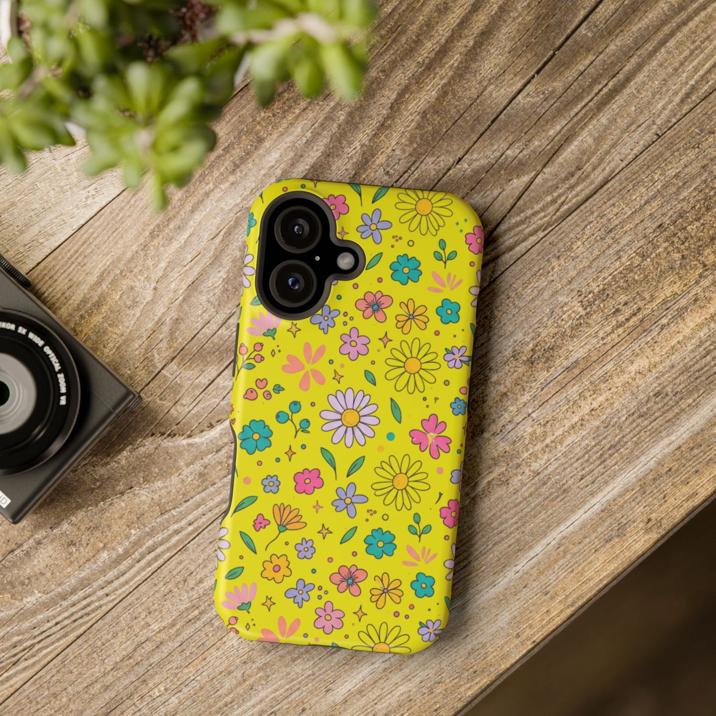 Floral Ditsy Phone Case — Magnetic Impact-Resistant Protective Cover