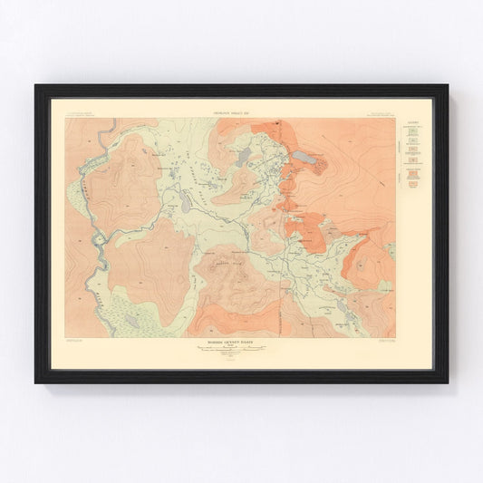 Vintage Map of Norris Geyser Basin 1904