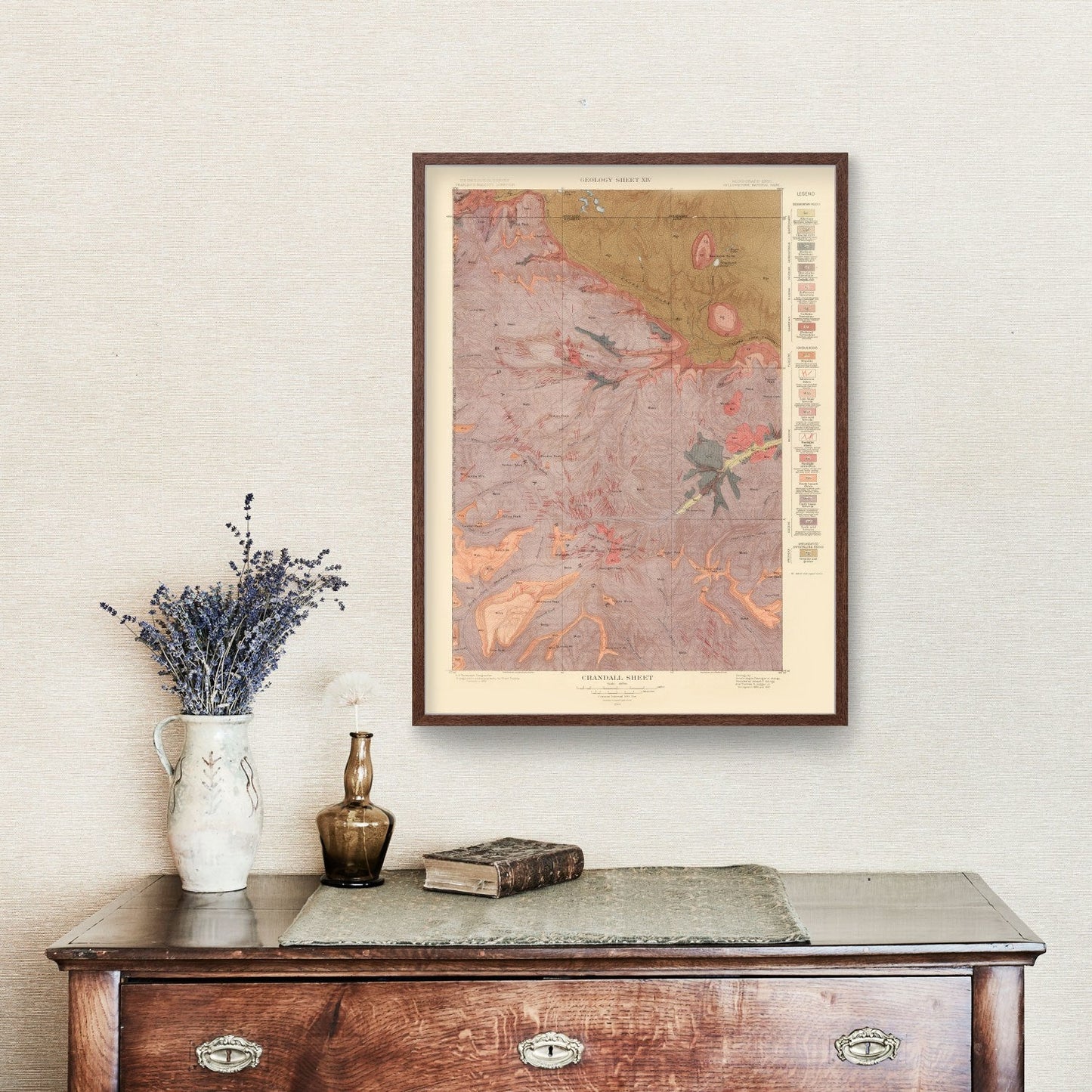 Vintage Map of Crandall Sheet 1904