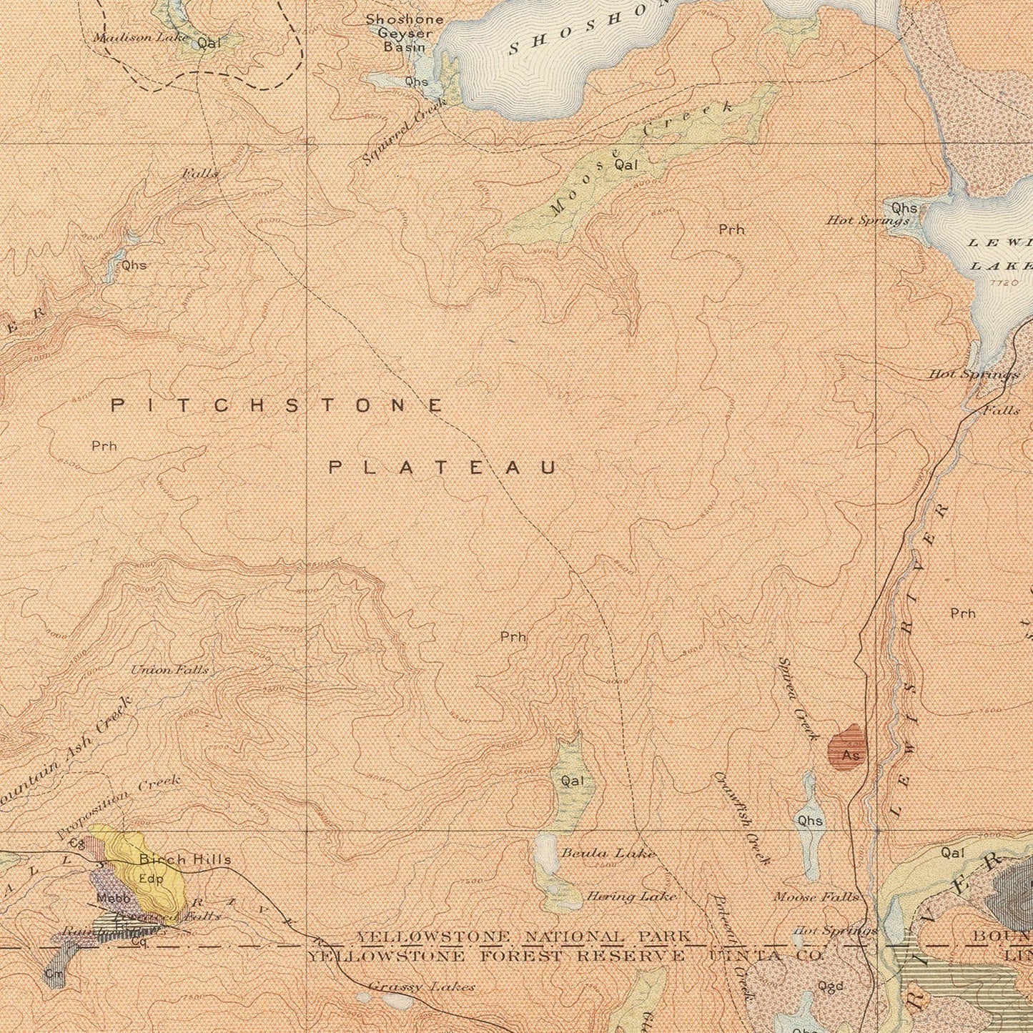 Vintage Map of Shoshone Sheet 1904