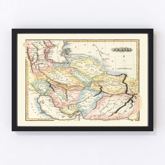 Vintage Map of Persia 1823