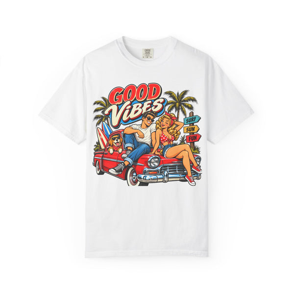 Good Vibes Retro Beach T-Shirt