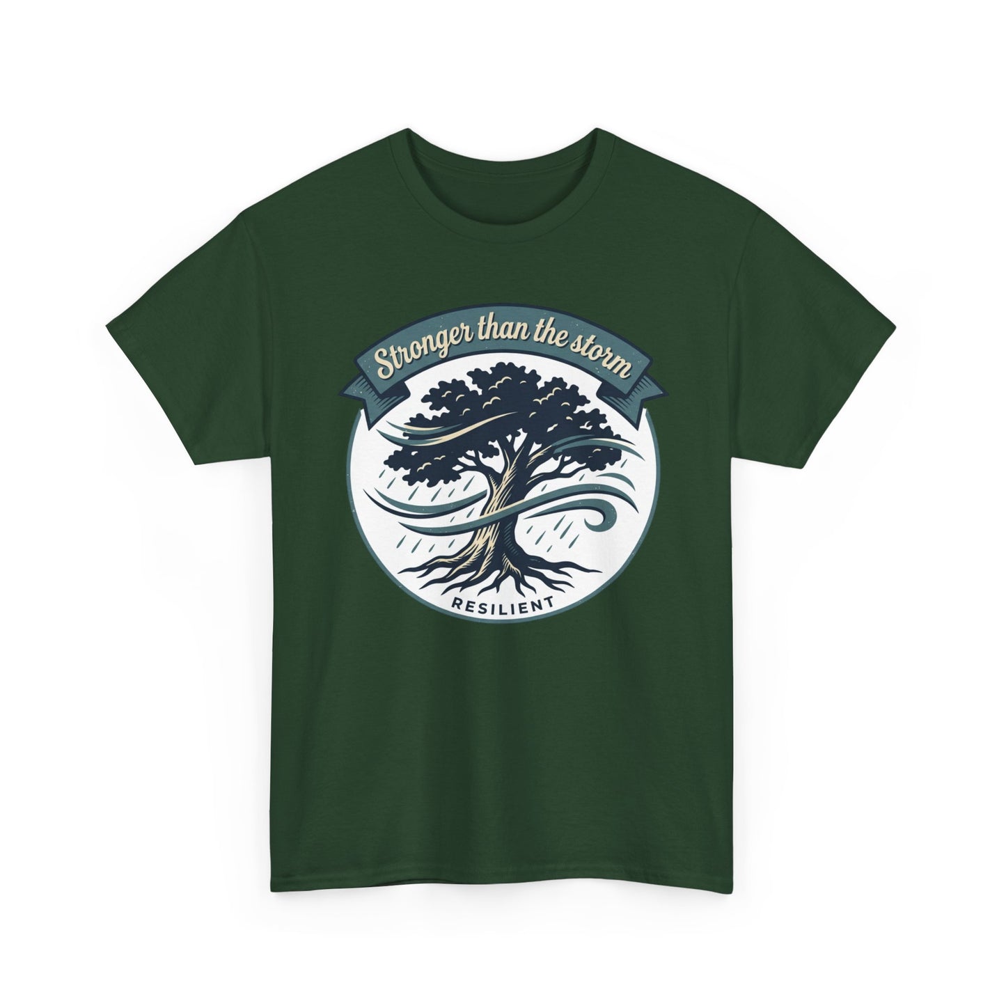 Resilient Tree T‑Shirt — "Stronger Than the Storm" Inspirational Tee