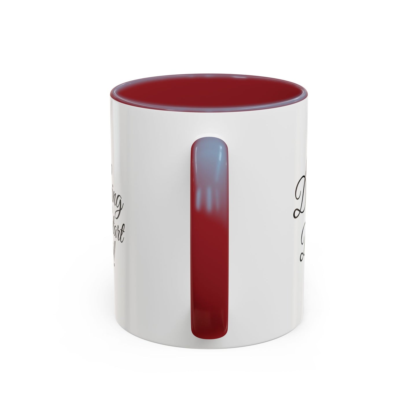 Stop Dreaming Start Doing! Accent Coffee Mug — Motivational 11/15oz