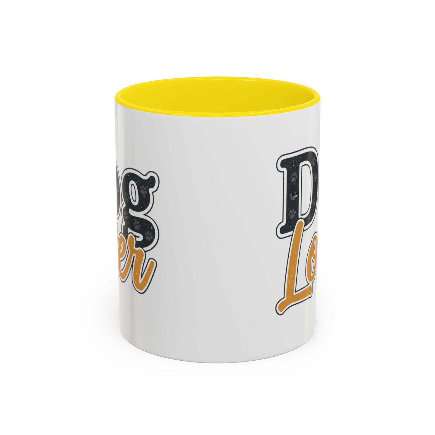 Dog Lover Accent Coffee Mug — 'Dog Lover' 11/15oz Ceramic Mug