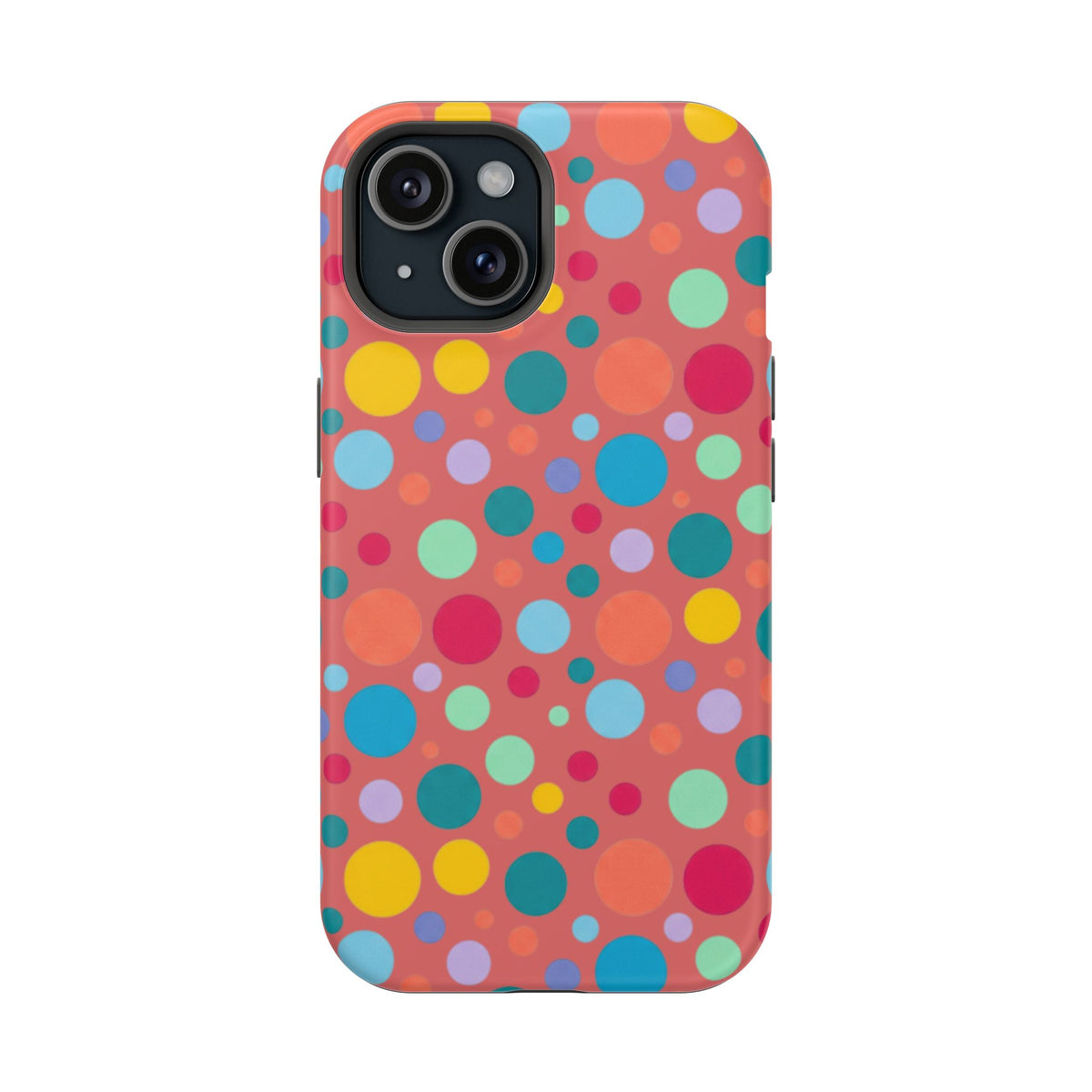 Colorful Polka Dot Magnetic Phone Case — Impact-Resistant, Vibrant Retro Dots