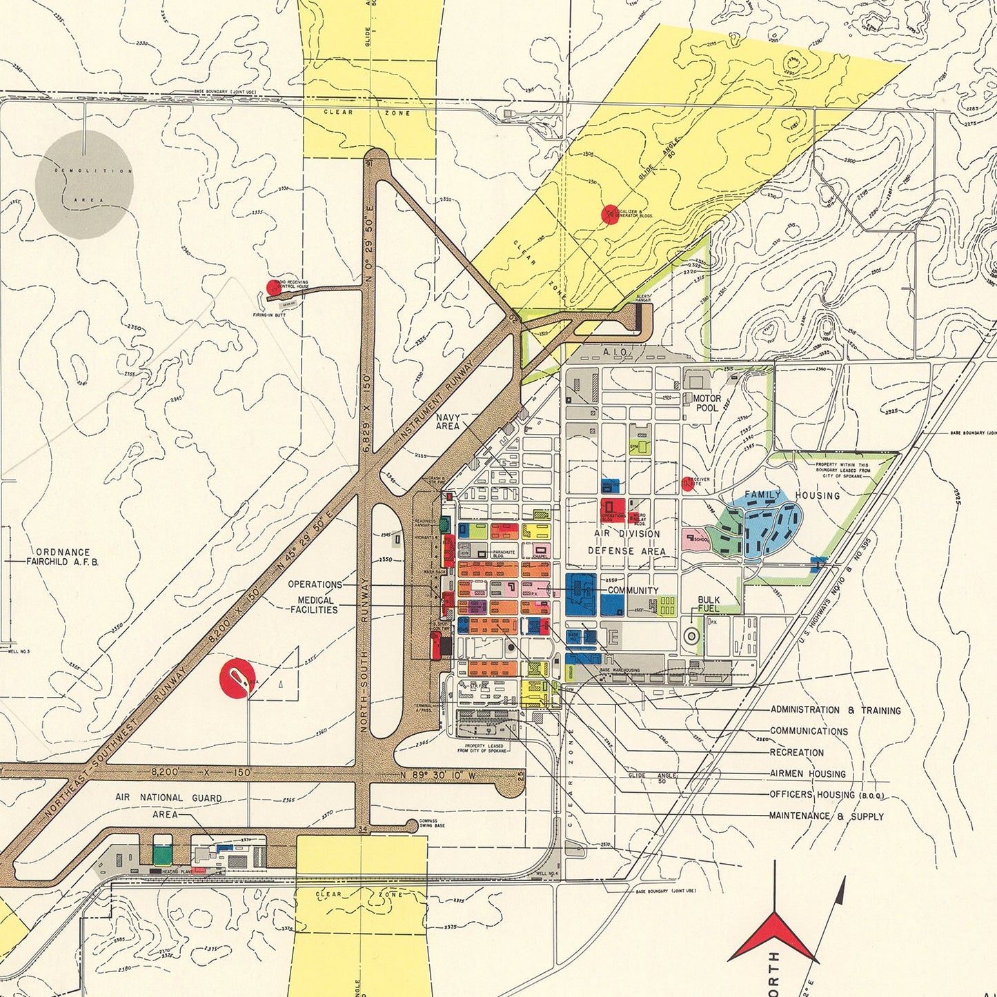 Vintage Map of Geiger field, 1952