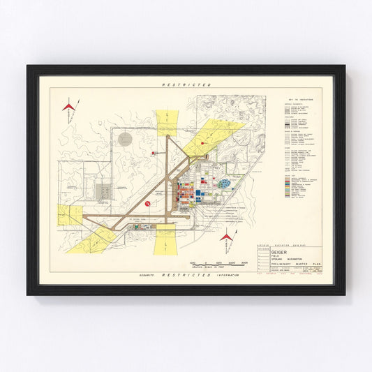 Vintage Map of Geiger field, 1952