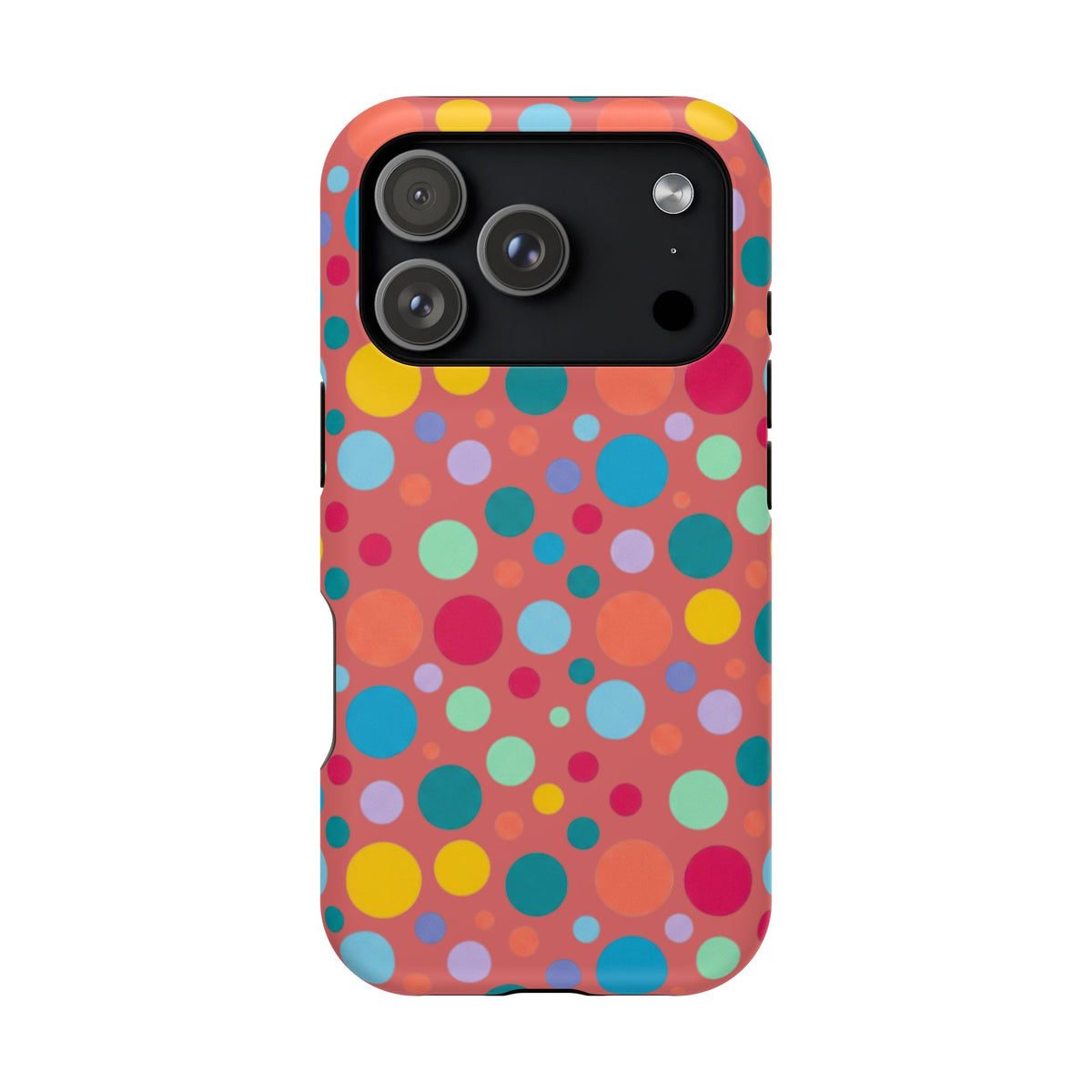 Colorful Polka Dot Magnetic Phone Case — Impact-Resistant, Vibrant Retro Dots