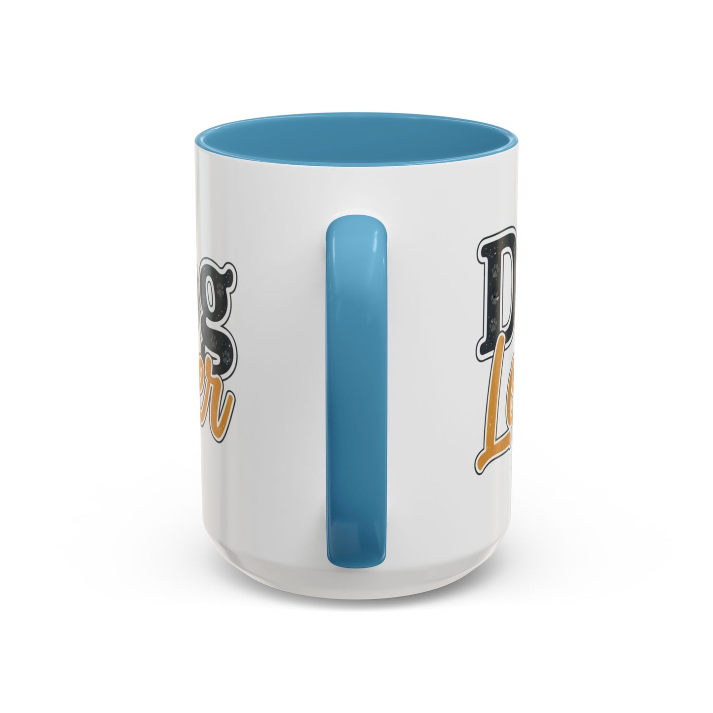 Dog Lover Accent Coffee Mug — 'Dog Lover' 11/15oz Ceramic Mug
