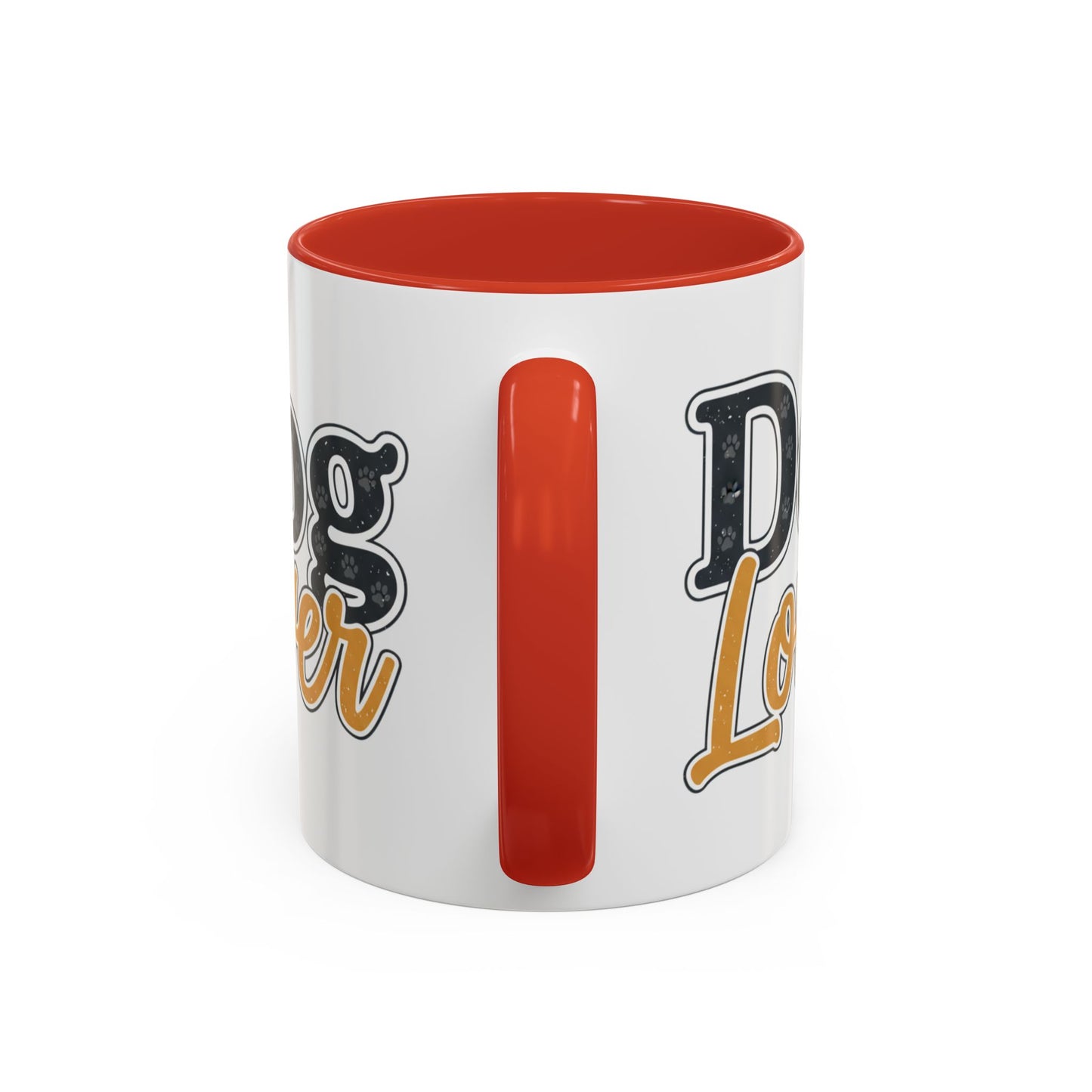 Dog Lover Accent Coffee Mug — 'Dog Lover' 11/15oz Ceramic Mug