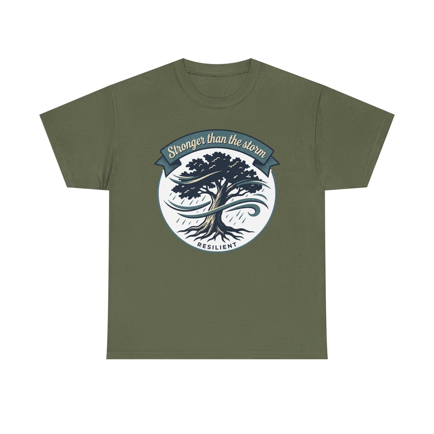 Resilient Tree T‑Shirt — "Stronger Than the Storm" Inspirational Tee