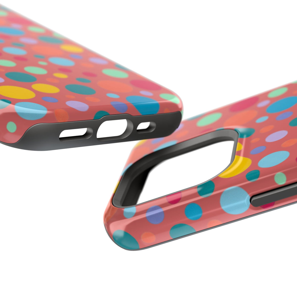 Colorful Polka Dot Magnetic Phone Case — Impact-Resistant, Vibrant Retro Dots
