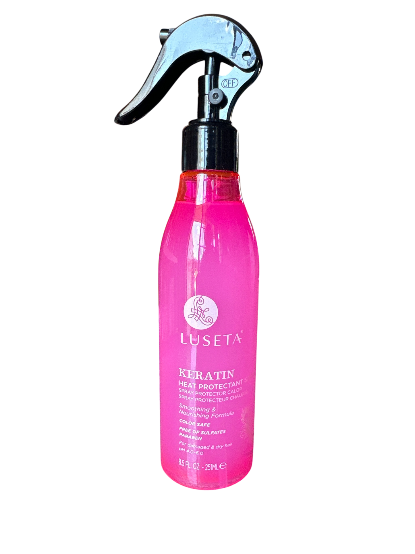 Luseta Keratin Heat Protectant Spray For Damaged & Dry Hair 8.5fl.oz 251ml