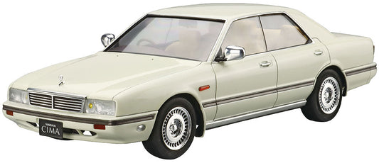 1/24 Nissan Y31 Cima Type II Limited 1990 Model Kit - Aoshima JDM Luxury Sedan Scale Model