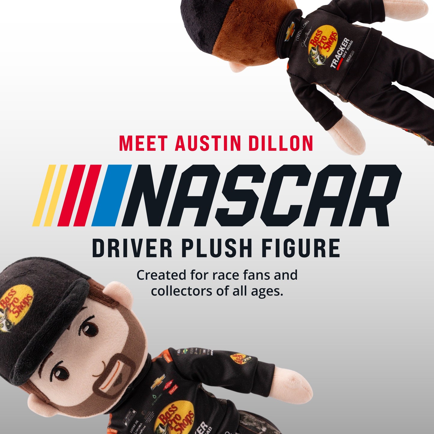 NASCAR | Richard Childress Racing Austin Dillon Bass Pro 14 Inch Plush Figure