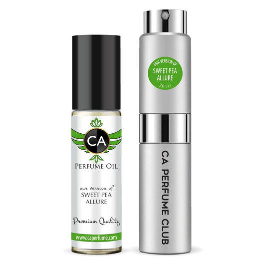 201- Sweet Pea Allure LongWear System™ Fragrance Oil and Perfume Spray Bundle