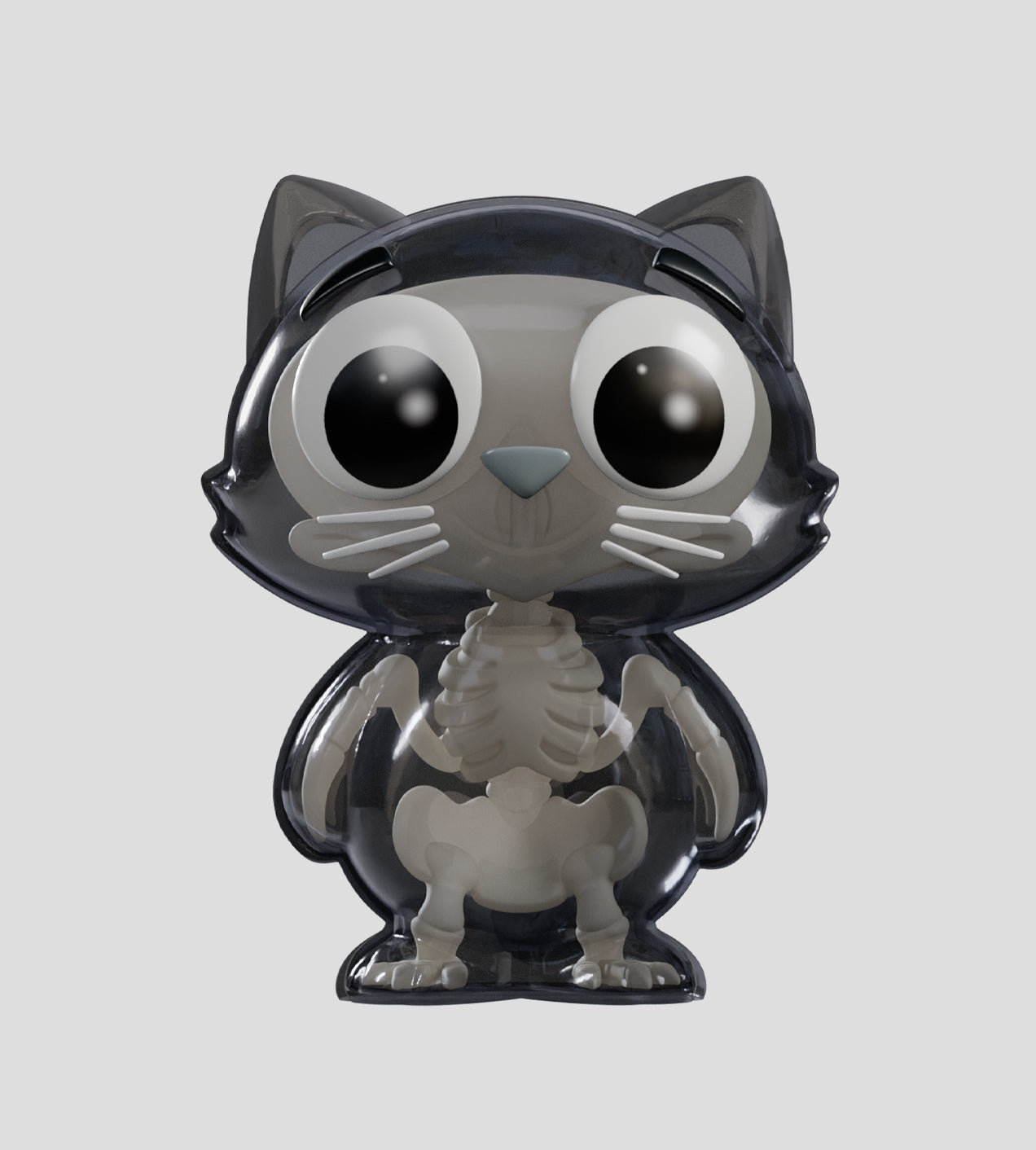 Catscans Bare Bones Blind Box - Charlie the Cat X-Ray Series by Kaleidos Creative
