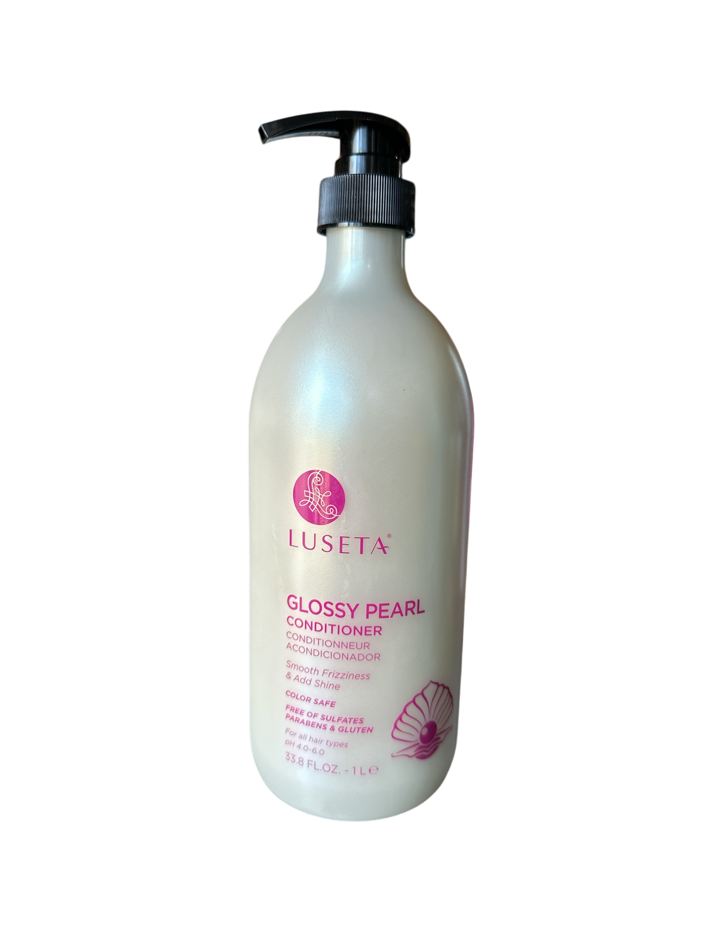 Luseta Glossy Pearl Conditioner Smooth & Frizziness Formula Colour Safe 33.8fl.oz 1000ml