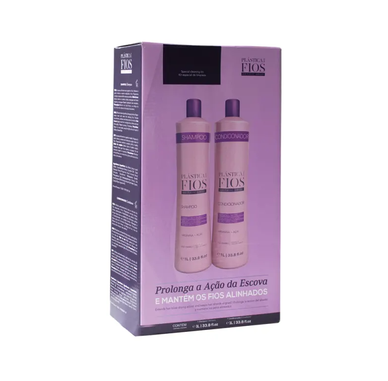 Cadiveu Plastica Dos Fios Shampoo And Conditioner Hair Nutrition Kit 34fl 0z 1000ml