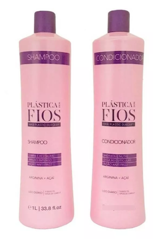 Cadiveu Plastica Dos Fios Shampoo And Conditioner Hair Nutrition Kit 34fl 0z 1000ml