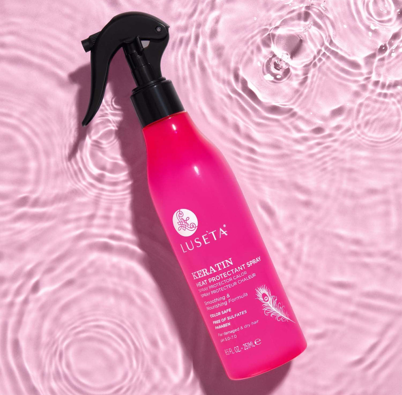 Luseta Keratin Heat Protectant Spray For Damaged & Dry Hair 8.5fl.oz 251ml