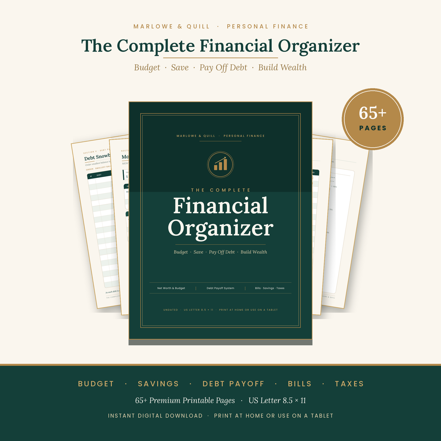 THE COMPLETE Financial Organizer (Printable)