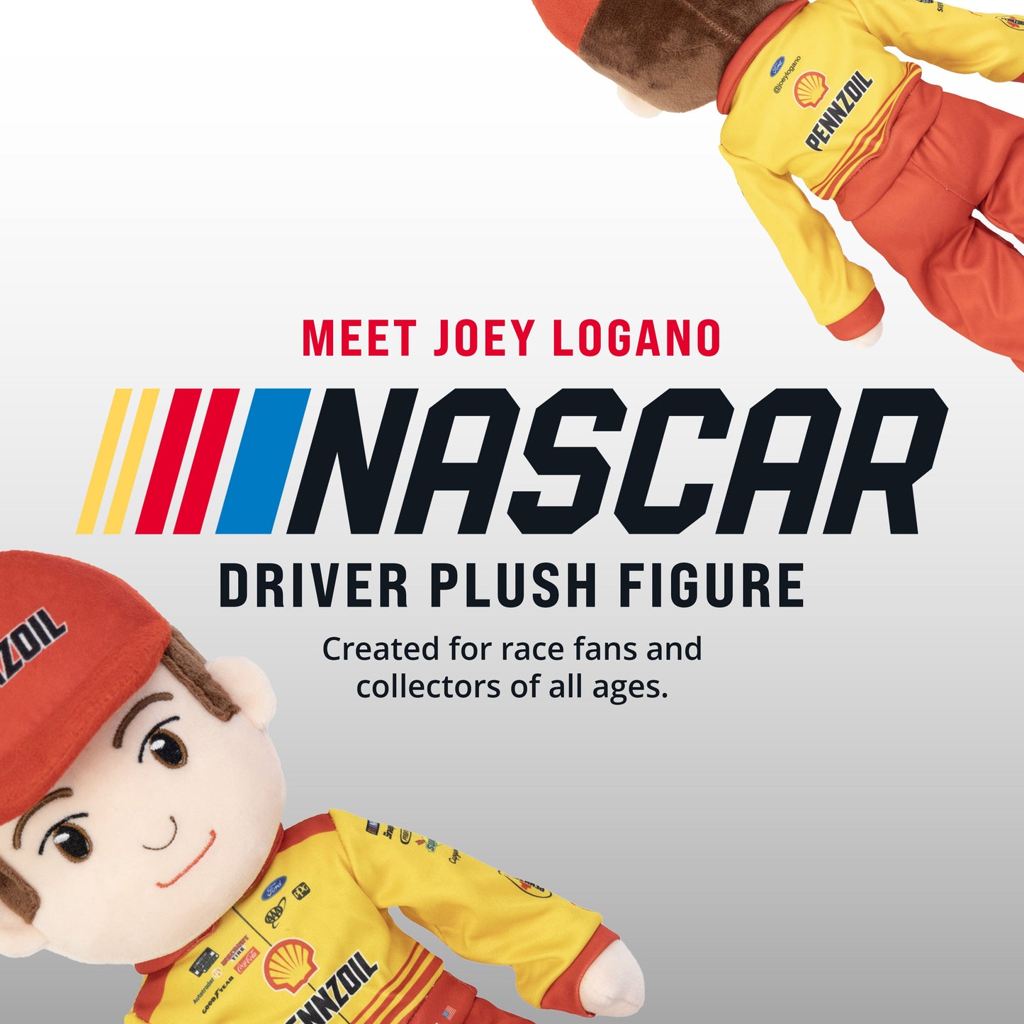 Joey Logano NASCAR Plush | Team Penske Racing Doll 14"
