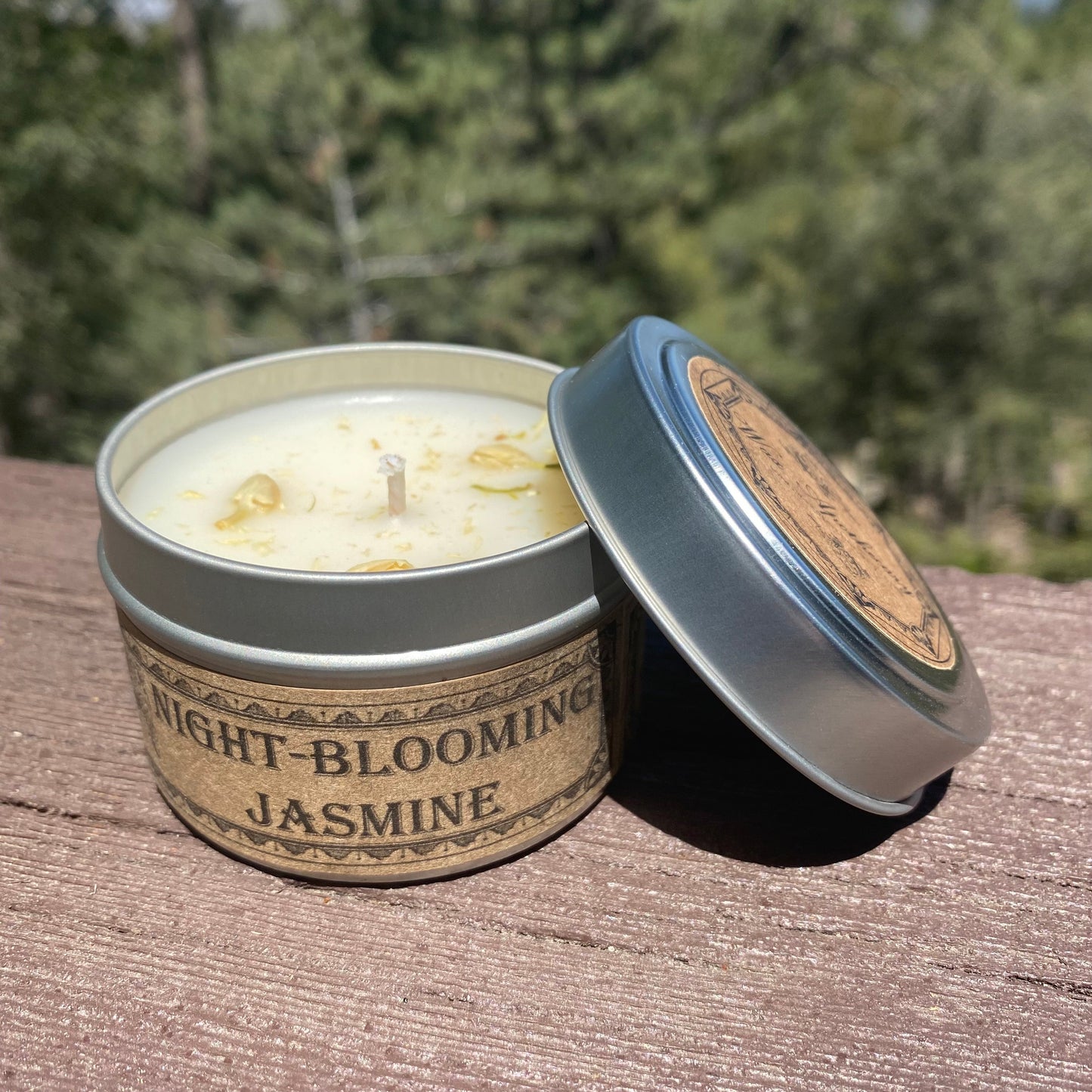 Night-Blooming Jasmine Botanical Candle Travel Tin