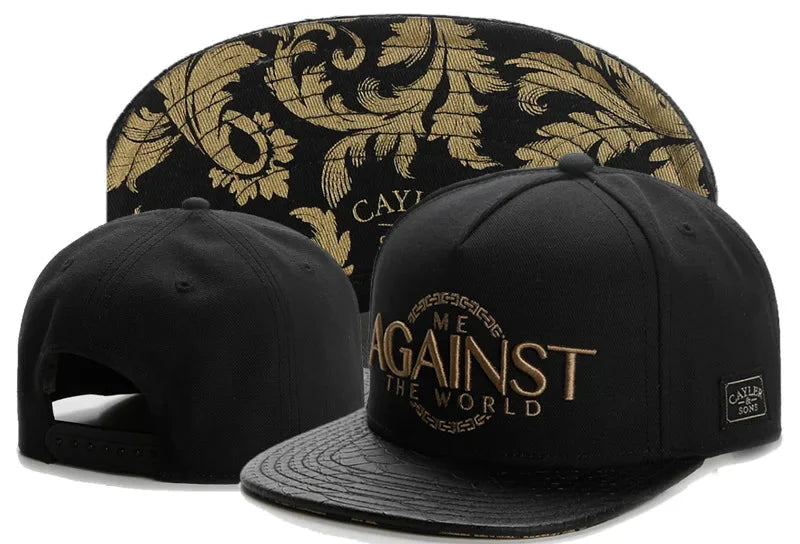 Skull Hand Snapback Hat – Flat Bill Adjustable Baseball Cap