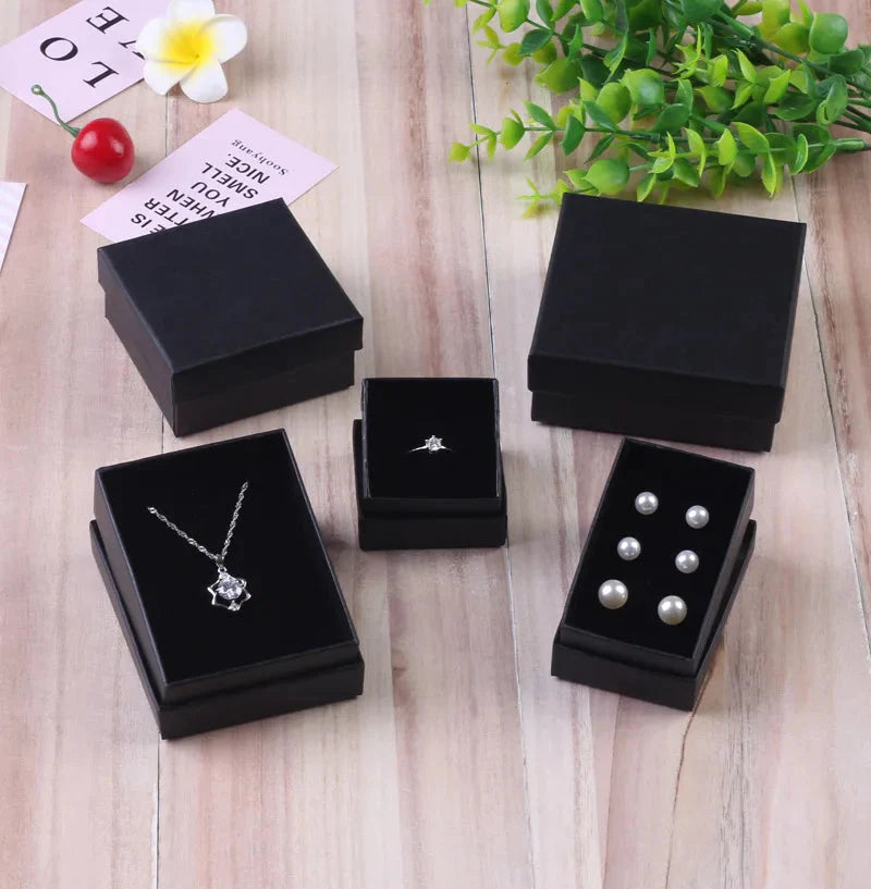 Luxury Jewelry Gift Box Set – White & Dark Green Case