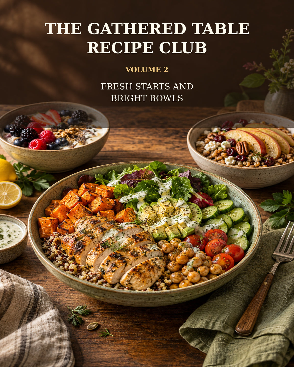 THE GATHERED TABLE RECIPE CLUB - VOLUME 2 FRESH STARTS AND BRIGHT BOWLS