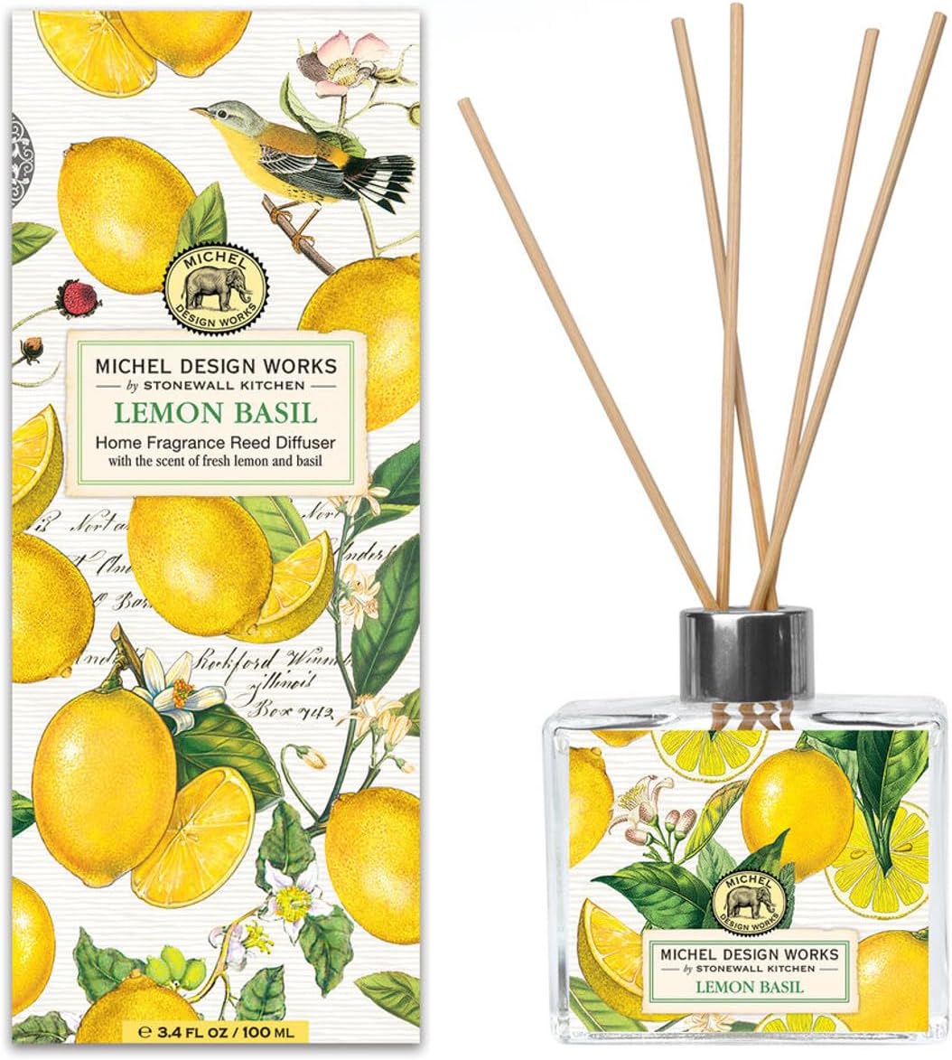 Lemon Basil Home Fragrance Reed Diffuser