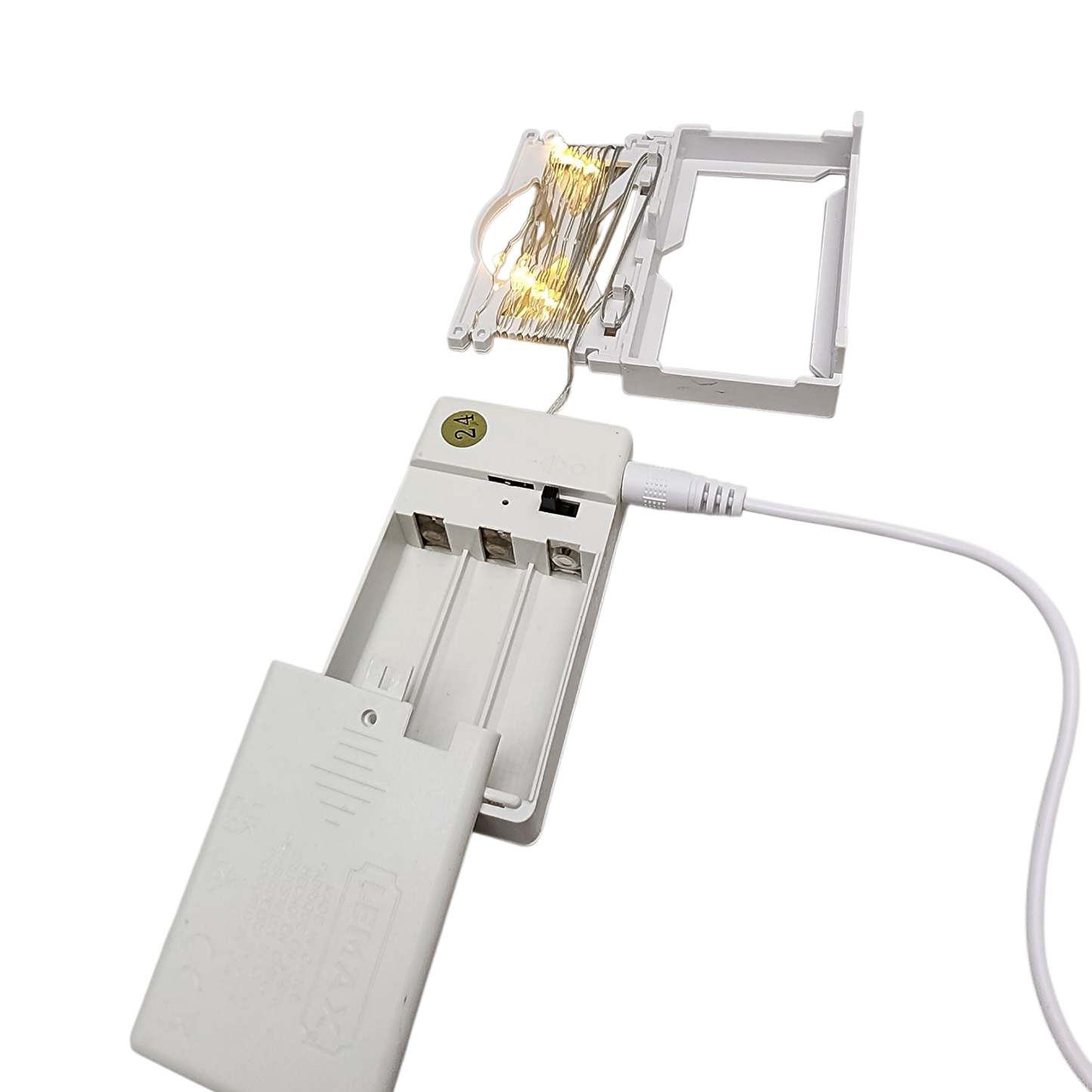 Super Bright Yellow 24 LED Light String for Villages