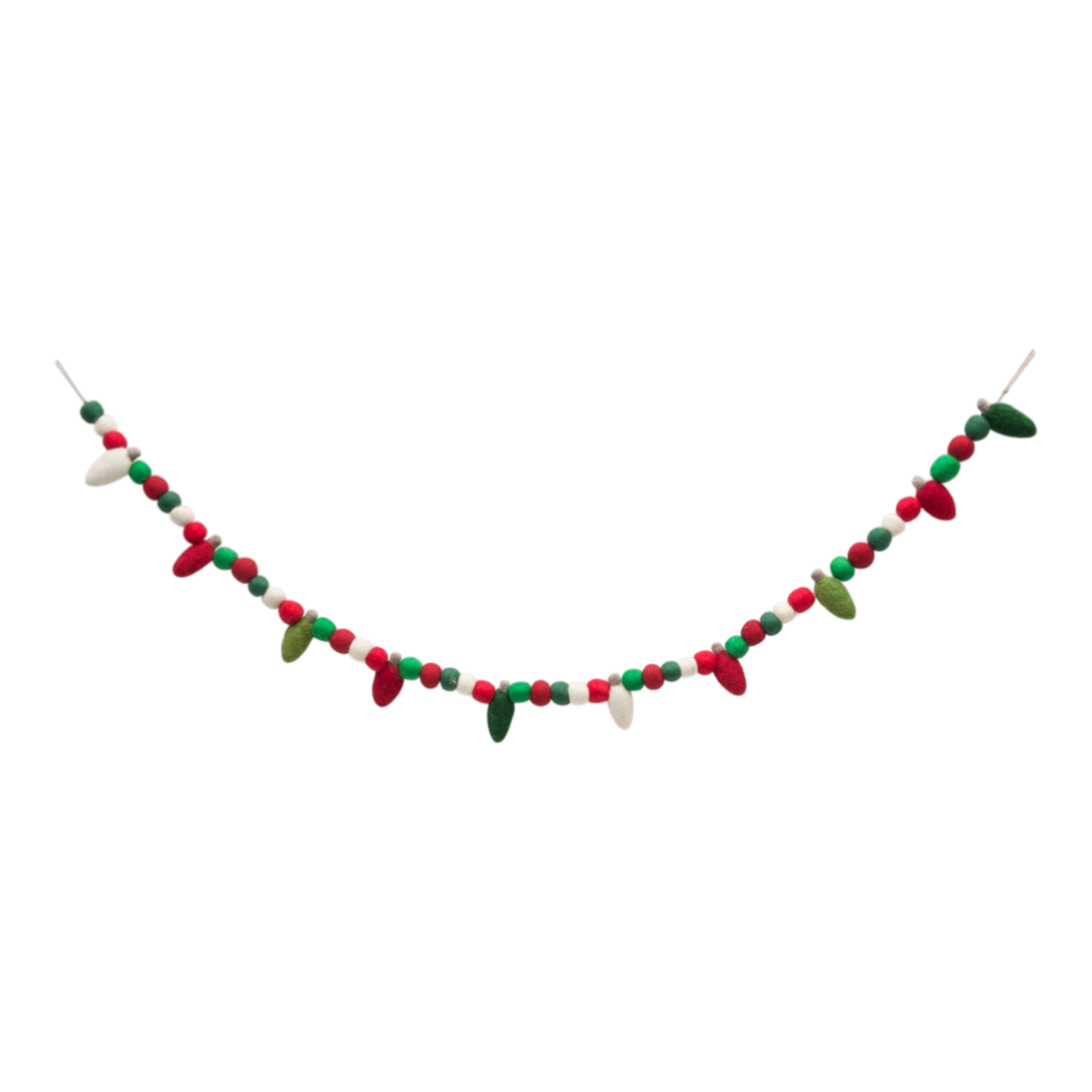 Holiday Felt Ball Garland - 5 Feet long
