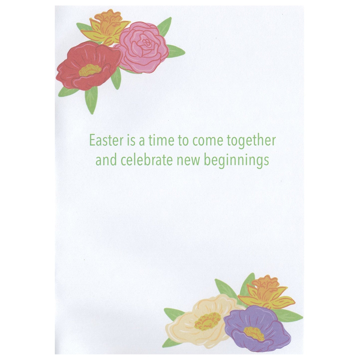 Floral Wreath Happy Easter Card