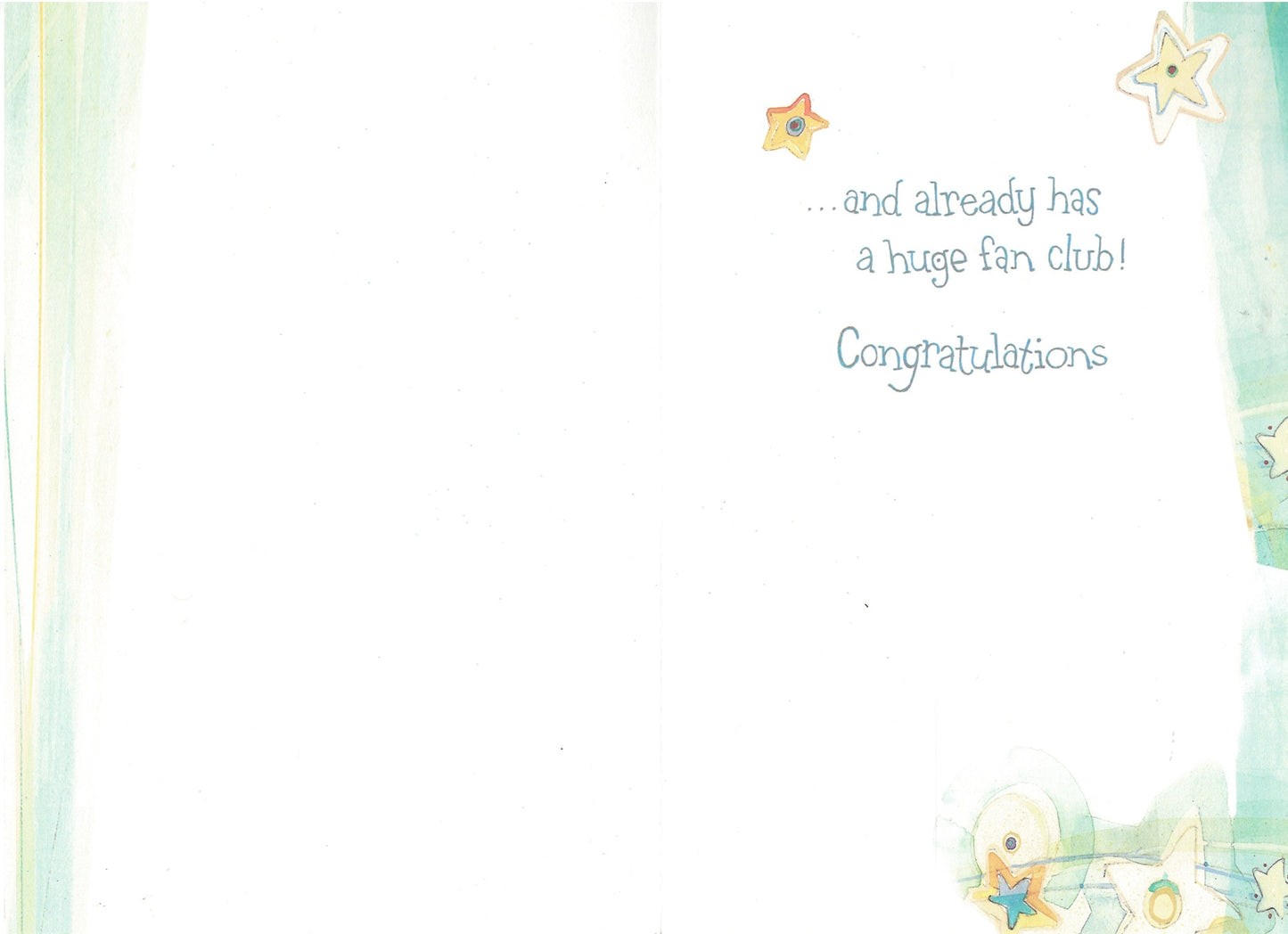 A Star is Born   - New Baby Card