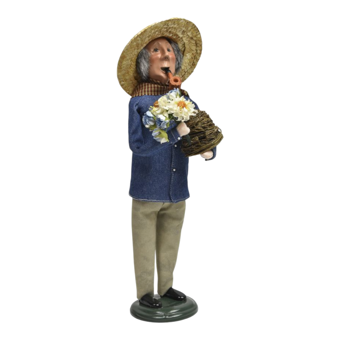 Gardening Man with Pipe